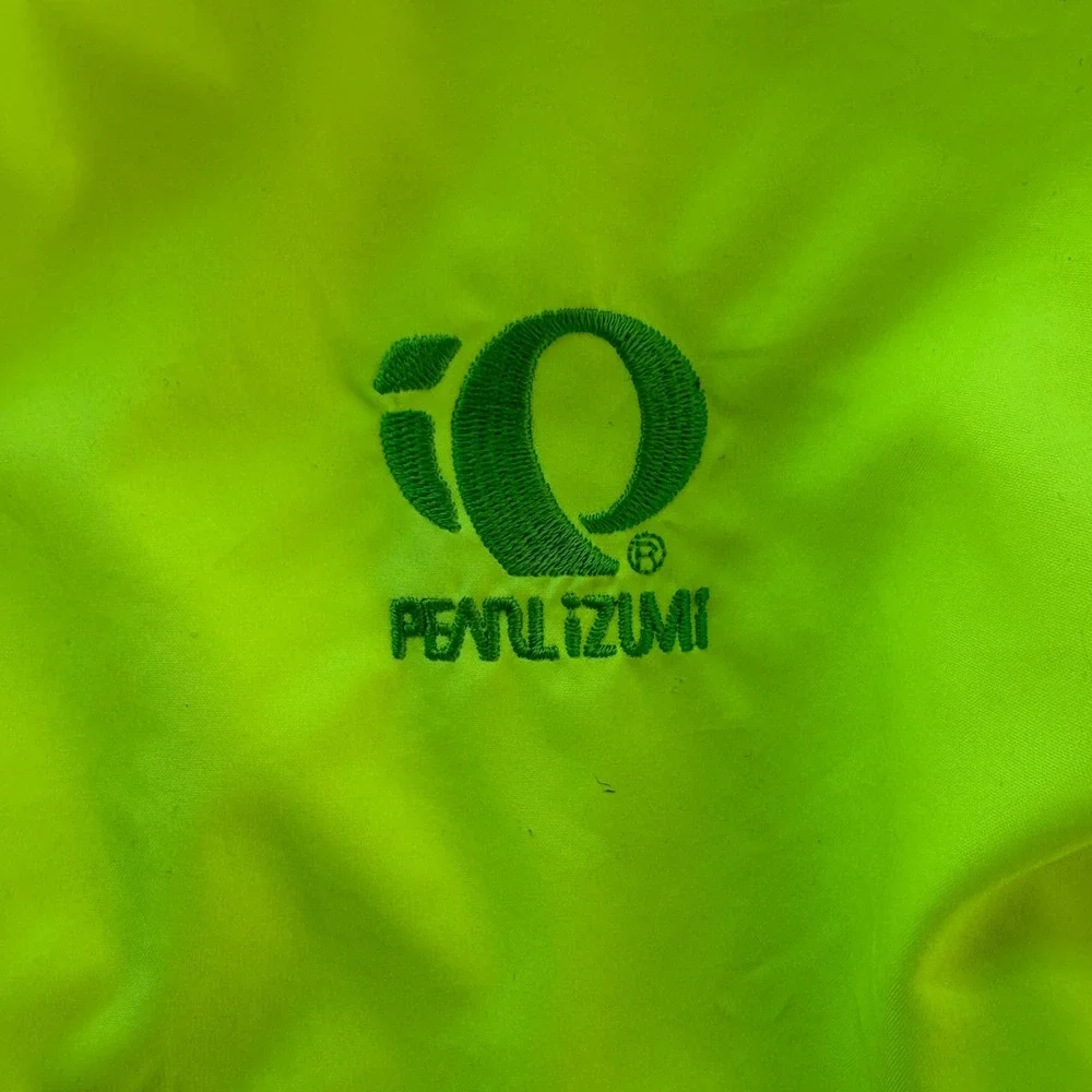 Pearl Izumi Zephrr‎ Cycling Jacket Neon Yellow High Vis Windbreaker Mens Small